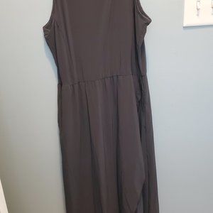 Black tank style sleeveless long dr3ss